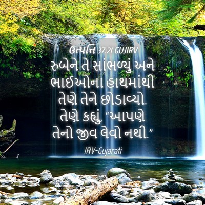 Picture 04 - ઉત્પત્તિ 37:21 GUJIRV - રુબેને તે - Bible Verse Picture