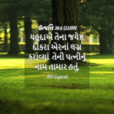 Picture 04 - ઉત્પત્તિ 38:6 GUJIRV - યહૂદાએ તેના - Bible Verse Picture