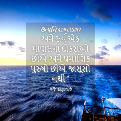 Picture 04 - ઉત્પત્તિ 42:11 GUJIRV - અમે સર્વ એક માણસના - Bible Verse Picture