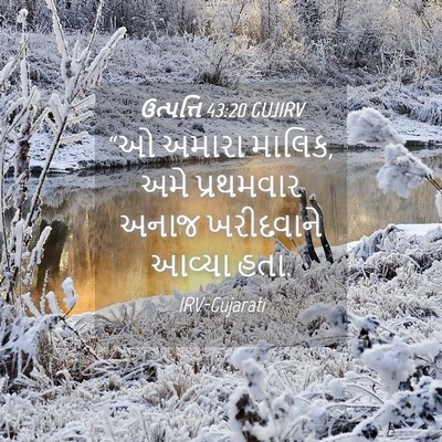 Picture 04 - ઉત્પત્તિ 43:20 GUJIRV - “ઓ અમારા માલિક, અમે - Bible Verse Picture