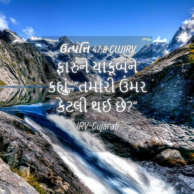 Picture 04 - ઉત્પત્તિ 47:8 GUJIRV - ફારુને યાકૂબને - Bible Verse Picture