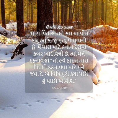 Picture 04 - ઉત્પત્તિ 50:5 GUJIRV - ‘મારા પિતાએ મને સમ - Bible Verse Picture