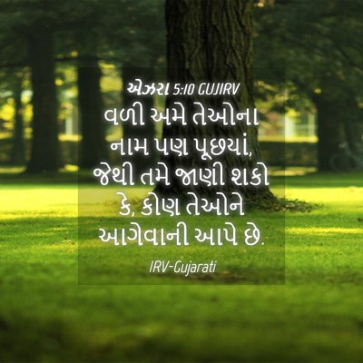 Picture 04 - એઝરા 5:10 GUJIRV - વળી અમે તેઓના નામ - Bible Verse Picture
