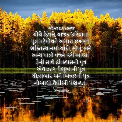 Picture 04 - એઝરા 8:33 GUJIRV - ચોથે દિવસે, યાજક - Bible Verse Picture