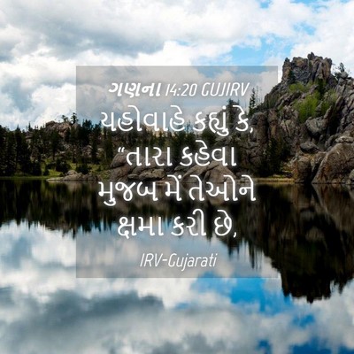 Picture 04 - ગણના 14:20 GUJIRV - યહોવાહે કહ્યું કે, - Bible Verse Picture