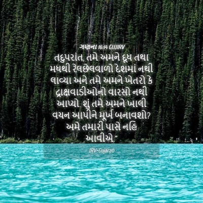 Picture 04 - ગણના 16:14 GUJIRV - તદુપરાંત, તમે અમને - Bible Verse Picture