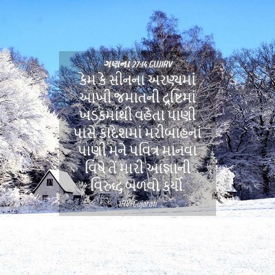 Picture 04 - ગણના 27:14 GUJIRV - કેમ કે સીનના - Bible Verse Picture
