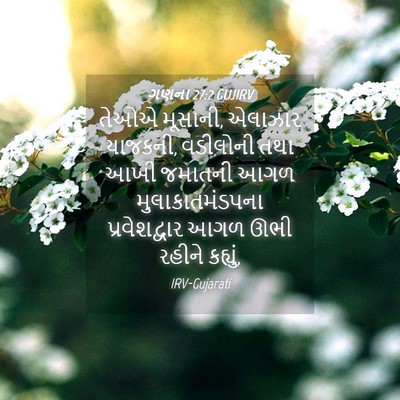 Picture 04 - ગણના 27:2 GUJIRV - તેઓએ મૂસાની, - Bible Verse Picture