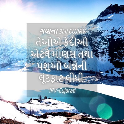 Picture 04 - ગણના 31:11 GUJIRV - તેઓએ કેદીઓ એટલે - Bible Verse Picture