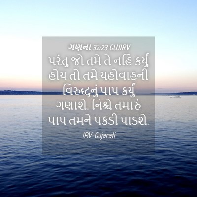 Picture 04 - ગણના 32:23 GUJIRV - પરંતુ જો તમે તે નહિ - Bible Verse Picture