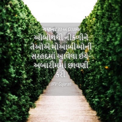 Picture 04 - ગણના 33:44 GUJIRV - ઓબોથથી નીકળીને - Bible Verse Picture