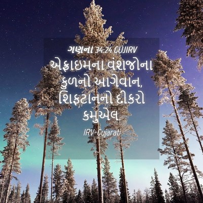Picture 04 - ગણના 34:24 GUJIRV - એફ્રાઇમના વંશજોના - Bible Verse Picture