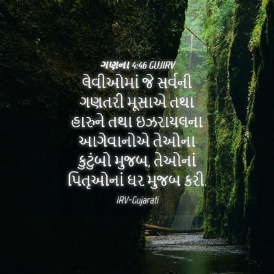 Picture 04 - ગણના 4:46 GUJIRV - લેવીઓમાં જે - Bible Verse Picture