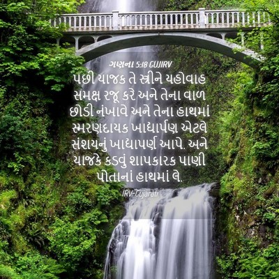 Picture 04 - ગણના 5:18 GUJIRV - પછી યાજક તે - Bible Verse Picture