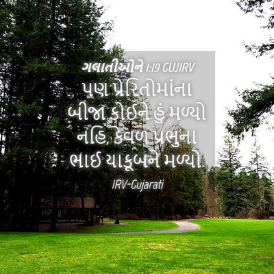 Picture 04 - ગલાતીઓને 1:19 GUJIRV - પણ પ્રેરિતોમાંના - Bible Verse Picture