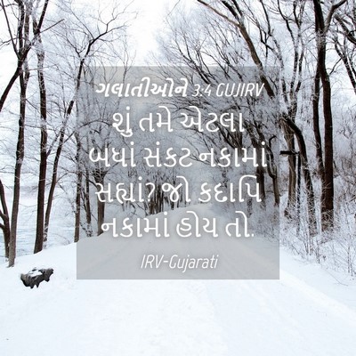 Picture 04 - ગલાતીઓને 3:4 GUJIRV - શું તમે એટલા બધાં - Bible Verse Picture