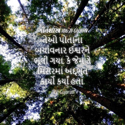 Picture 04 - ગીતશાસ્ત્ર 106:21 GUJIRV - તેઓ પોતાના - Bible Verse Picture