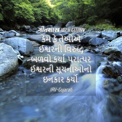 Picture 04 - ગીતશાસ્ત્ર 107:11 GUJIRV - કેમ કે તેઓએ - Bible Verse Picture