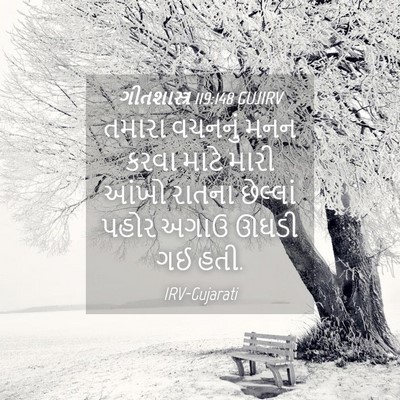 Picture 04 - ગીતશાસ્ત્ર 119:148 GUJIRV - તમારા વચનનું મનન - Bible Verse Picture