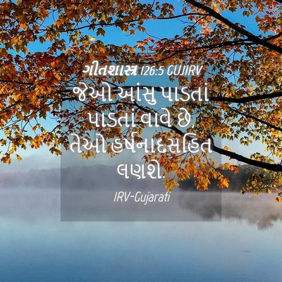Picture 04 - ગીતશાસ્ત્ર 126:5 GUJIRV - જેઓ આંસુ પાડતાં - Bible Verse Picture