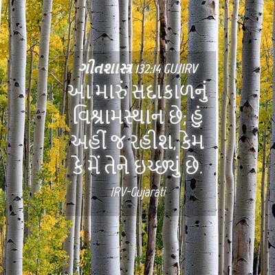 Picture 04 - ગીતશાસ્ત્ર 132:14 GUJIRV - આ મારું સદાકાળનું - Bible Verse Picture