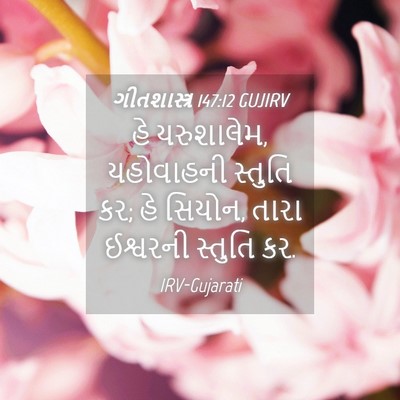 Picture 04 - ગીતશાસ્ત્ર 147:12 GUJIRV - હે યરુશાલેમ, - Bible Verse Picture