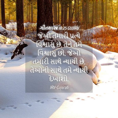Picture 04 - ગીતશાસ્ત્ર 18:25 GUJIRV - જેઓ તમારી પ્રત્યે - Bible Verse Picture