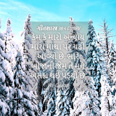 Picture 04 - ગીતશાસ્ત્ર 38:4 GUJIRV - કેમ કે મારો અન્યાય - Bible Verse Picture