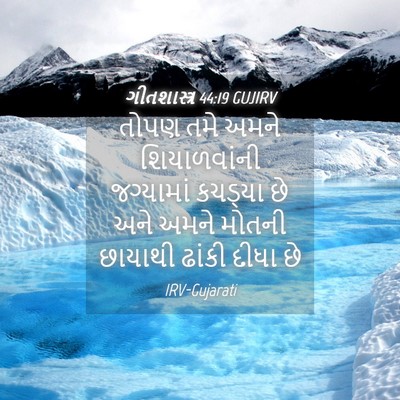 Picture 04 - ગીતશાસ્ત્ર 44:19 GUJIRV - તોપણ તમે અમને - Bible Verse Picture