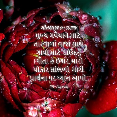 Picture 04 - ગીતશાસ્ત્ર 61:1 GUJIRV - મુખ્ય ગવૈયાને - Bible Verse Picture