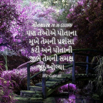 Picture 04 - ગીતશાસ્ત્ર 78:36 GUJIRV - પણ તેઓએ પોતાના - Bible Verse Picture
