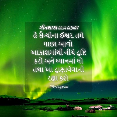 Picture 04 - ગીતશાસ્ત્ર 80:14 GUJIRV - હે સૈન્યોના ઈશ્વર, - Bible Verse Picture