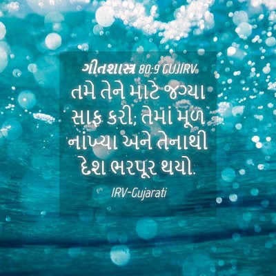 Picture 04 - ગીતશાસ્ત્ર 80:9 GUJIRV - તમે તેને માટે - Bible Verse Picture