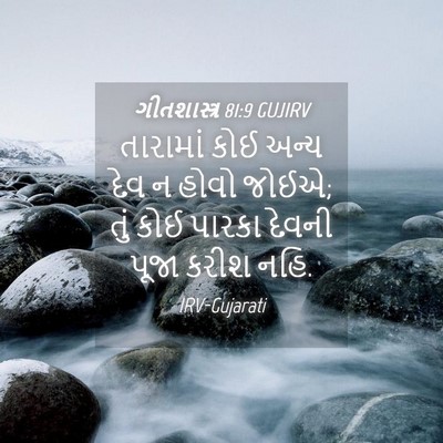 Picture 04 - ગીતશાસ્ત્ર 81:9 GUJIRV - તારામાં કોઈ અન્ય - Bible Verse Picture