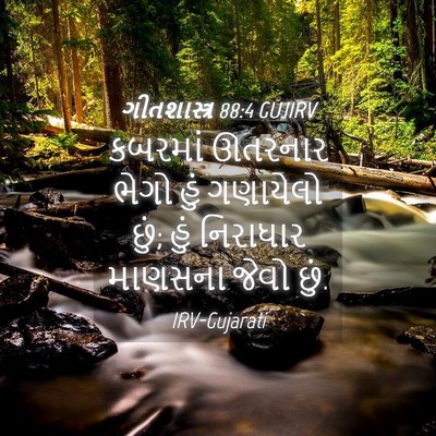 Picture 04 - ગીતશાસ્ત્ર 88:4 GUJIRV - કબરમાં ઊતરનાર - Bible Verse Picture