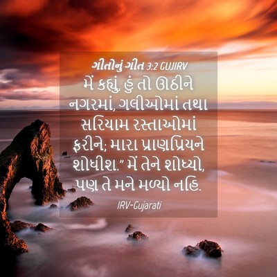 Picture 04 - ગીતોનું ગીત 3:2 GUJIRV - મેં કહ્યું, હું તો - Bible Verse Picture