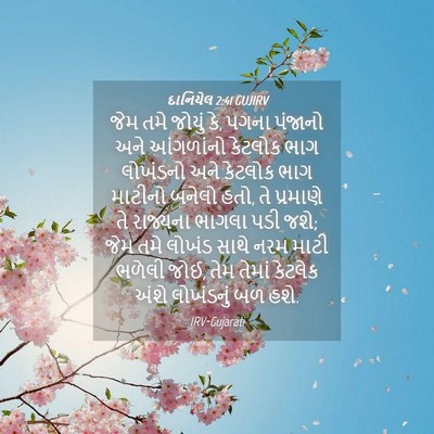Picture 04 - દાનિયેલ 2:41 GUJIRV - જેમ તમે જોયું કે, - Bible Verse Picture