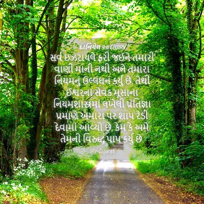 Picture 04 - દાનિયેલ 9:11 GUJIRV - સર્વ ઇઝરાયલે ફરી - Bible Verse Picture