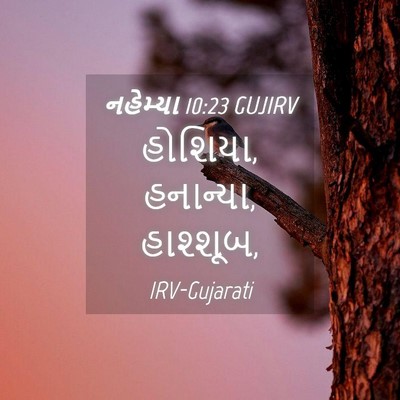 Picture 04 - નહેમ્યા 10:23 GUJIRV - હોશિયા, હનાન્યા, - Bible Verse Picture