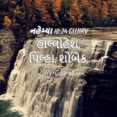 Picture 04 - નહેમ્યા 10:24 GUJIRV - હાલ્લોહેશ, પિલ્હા, - Bible Verse Picture