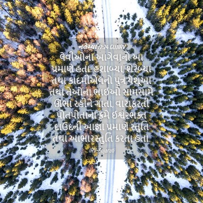 Picture 04 - નહેમ્યા 12:24 GUJIRV - લેવીઓના આગેવાનો આ - Bible Verse Picture