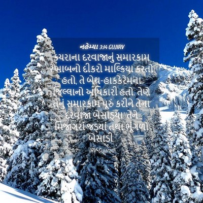 Picture 04 - નહેમ્યા 3:14 GUJIRV - કચરાના દરવાજાનું - Bible Verse Picture