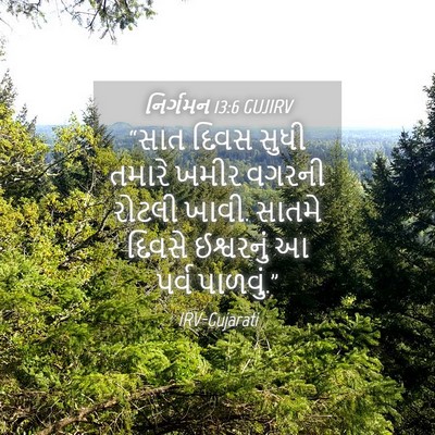 Picture 04 - નિર્ગમન 13:6 GUJIRV - “સાત દિવસ સુધી - Bible Verse Picture
