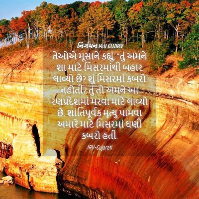 Picture 04 - નિર્ગમન 14:11 GUJIRV - તેઓએ મૂસાને - Bible Verse Picture