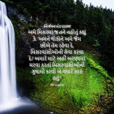 Picture 04 - નિર્ગમન 14:12 GUJIRV - અમે મિસરમાં જ તને - Bible Verse Picture