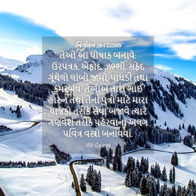 Picture 04 - નિર્ગમન 28:4 GUJIRV - તેઓ આ પોષાક બનાવે: - Bible Verse Picture