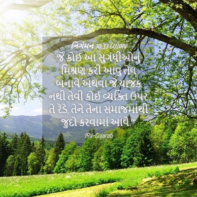Picture 04 - નિર્ગમન 30:33 GUJIRV - જે કોઈ આ - Bible Verse Picture