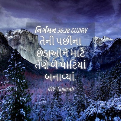 Picture 04 - નિર્ગમન 36:28 GUJIRV - તેની પછીના - Bible Verse Picture