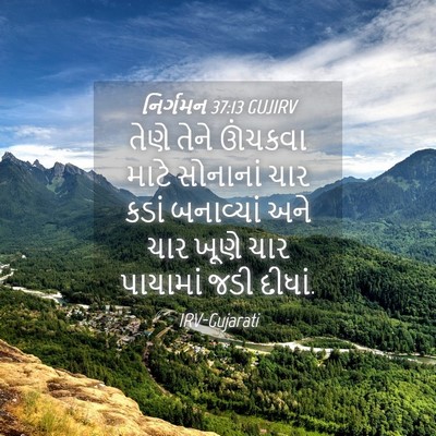 Picture 04 - નિર્ગમન 37:13 GUJIRV - તેણે તેને ઊંચકવા - Bible Verse Picture