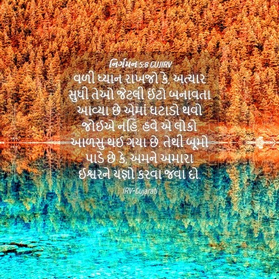 Picture 04 - નિર્ગમન 5:8 GUJIRV - વળી ધ્યાન રાખજો કે, - Bible Verse Picture